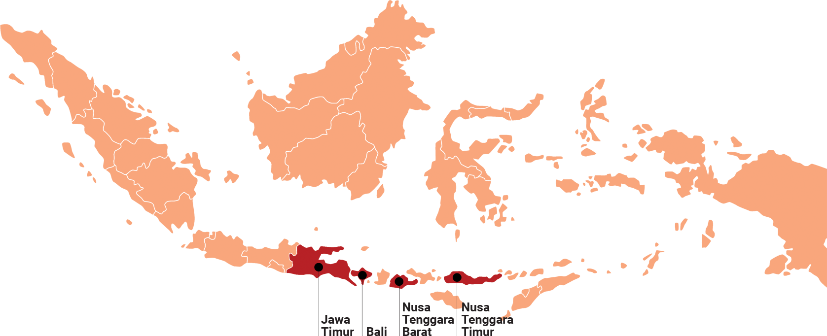 Indonesia Distribution Map